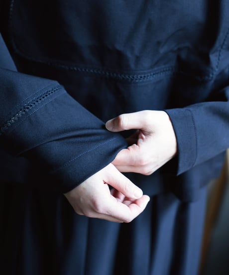 Dhal / 2/72 Wool Gaba Crew Shirt Pico