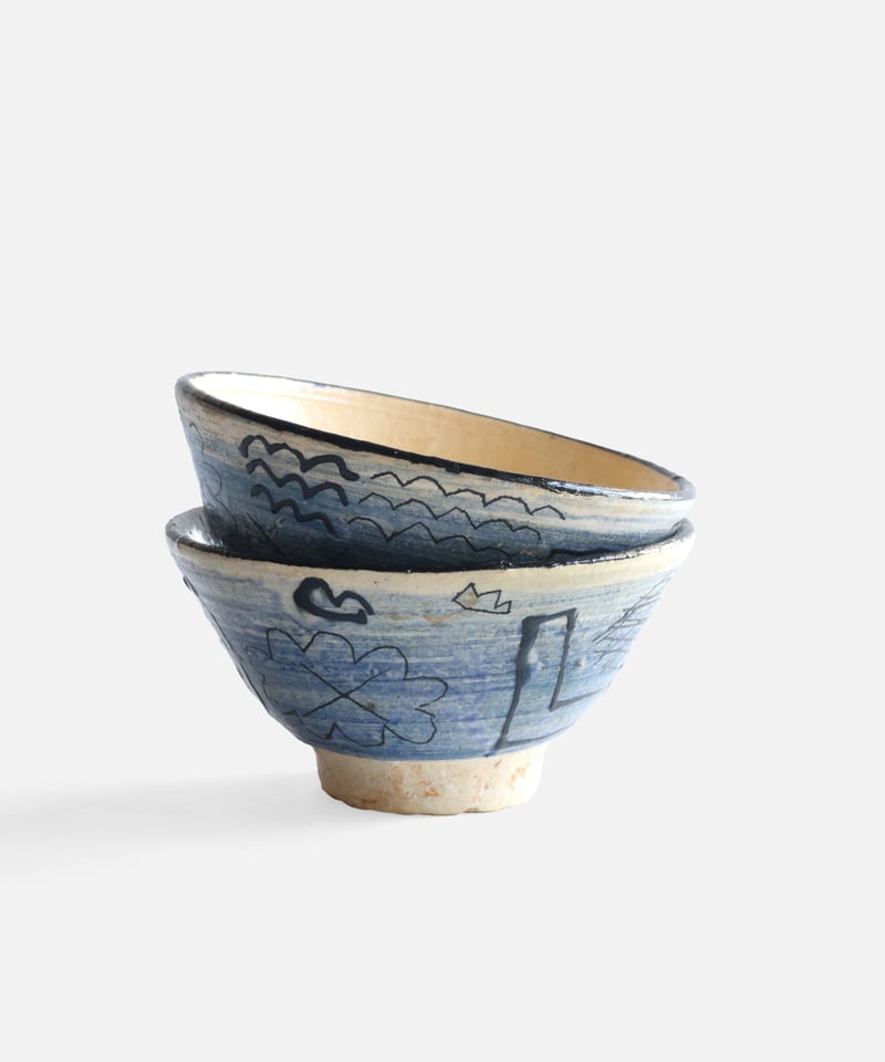 キムホノ　kimhono 茶碗 キムホノ 茶碗（青） | Dhal/DHAL DESIGN SHOP online store