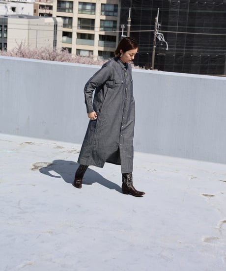 Dhal / C/Li CHAMBRAY Western Onepiece