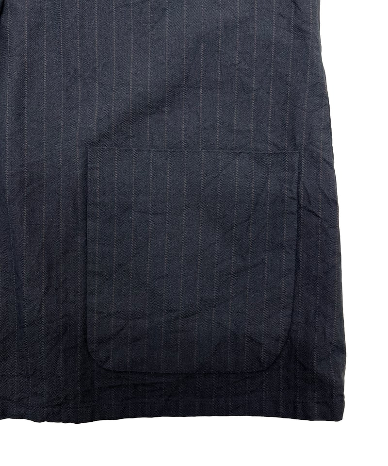 Cotton Wool Stripe Ribbon Vest | Dhal/Dhal Home