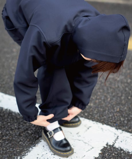Dhal / DOUBLE FACE JERSEY  Hooded Parka