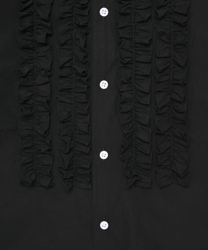 ダル　dhal フリルシャツ 100/2Poplin Frill Shirt | Dhal/DHAL DESIGN SHOP