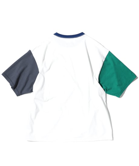 1027 Cutsew Multi color Short sleeve / White