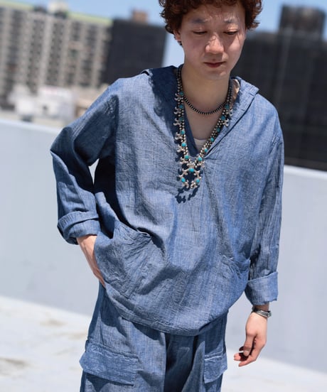 Dhal / 4.5oz CHAMBRAY DENIM Sailor Shirt