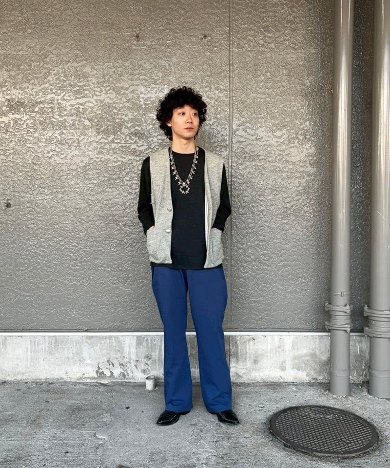 Dhal (ダル) 25AW_1950ジャーマンヘリンボーンストレートパンツ_S 1950German Regular Herringbone / Frea Pants | D