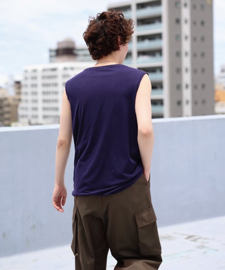 1027 Hard Twisted Bio Cutsew / No Sleeve Purple