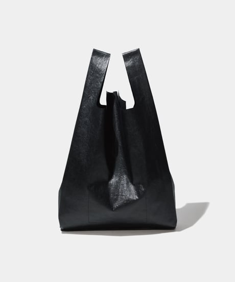 【予約販売】Washed Foil Fake Leather Cotton  / Shopping Bag