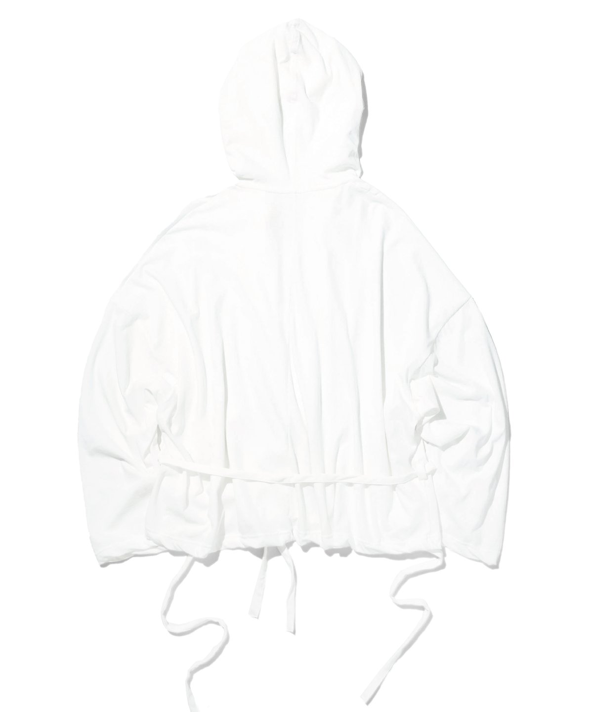 1027 Hard Twisted Bio Cutsew / Hooded Parka Whi
