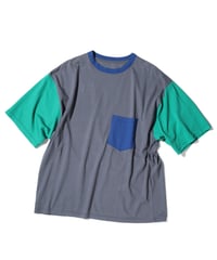 1027 Cutsew Multi color Short sleeve / Charcoal