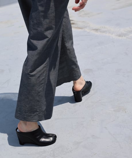 Dhal / C/Li CHAMBRAY Relax Pants Navy