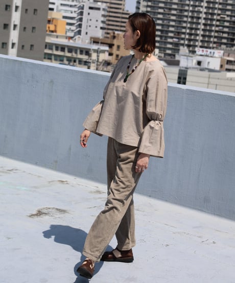 Dhal / C/Li CHAMBRAY Blouse Beige
