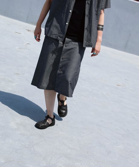 Dhal / C/Li CHAMBRAY Skirt Navy