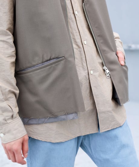 Dhal / 南米WOOL TROPICAL Zip Vest