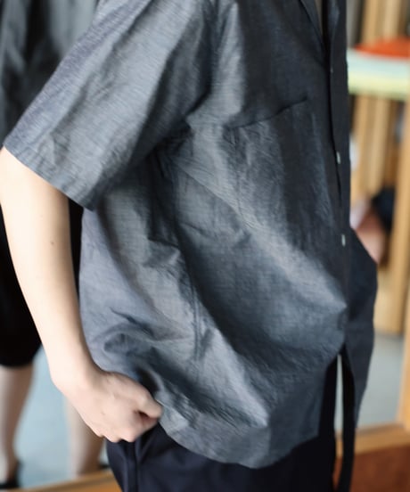 Dhal / C/Li CHAMBRAY SS Open Collar Shirt