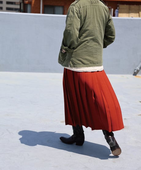 Dhal / DOUBLE FACE JERSEY  Pleats Skirt