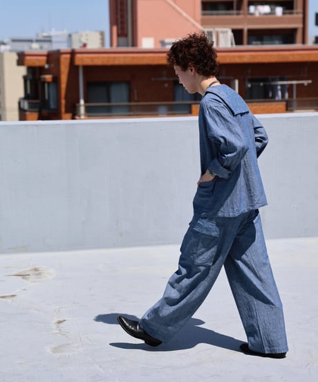 Dhal / 4.5oz CHAMBRAY DENIM Sailor Shirt