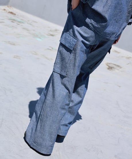 Dhal / 4.5oz CHAMBRAY DENIM Cargo Pants