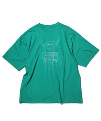 1027 × TAKAHIKO KAWAMURA TEE / Green - Imagine all the people