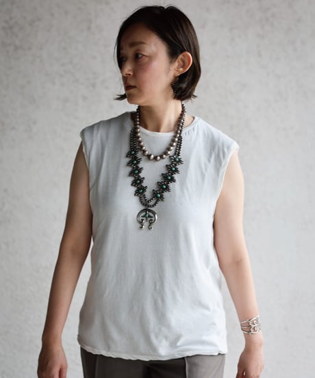 1027 Hard Twisted Bio Cutsew / No Sleeve White