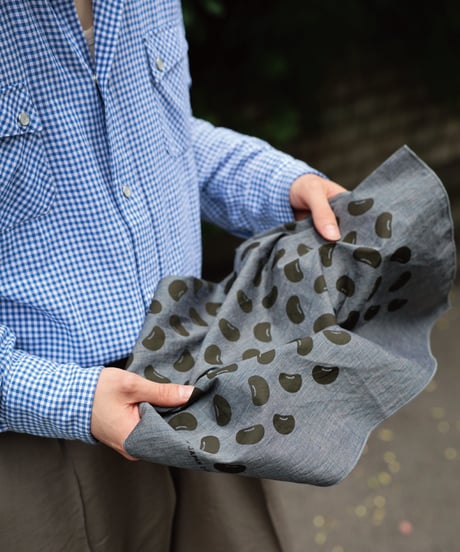 C/LI CHAMBRAY / Mame Bandana Navy