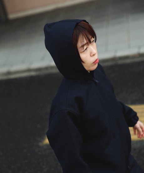 Dhal / DOUBLE FACE JERSEY  Hooded Parka
