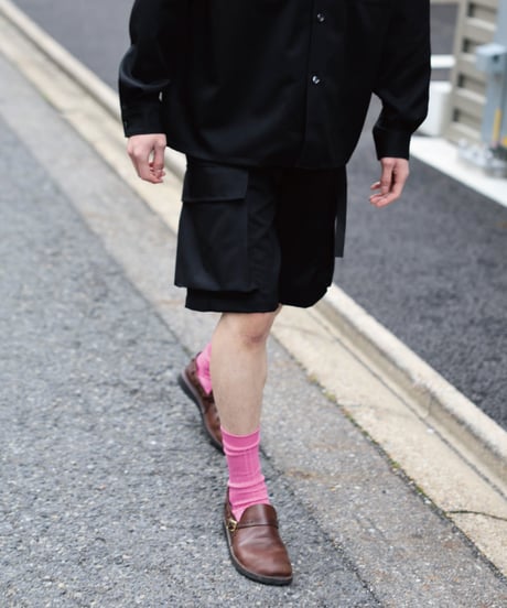 Dhal / 2/72 Wool Gaba Cargo Easy Shorts