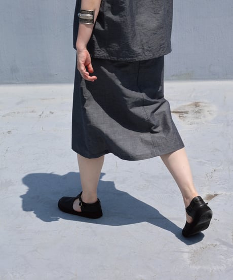 Dhal / C/Li CHAMBRAY Skirt Navy