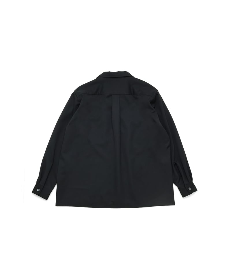 2/72 Wool GABA Open Collar Shirt | Dhal/DHAL DE