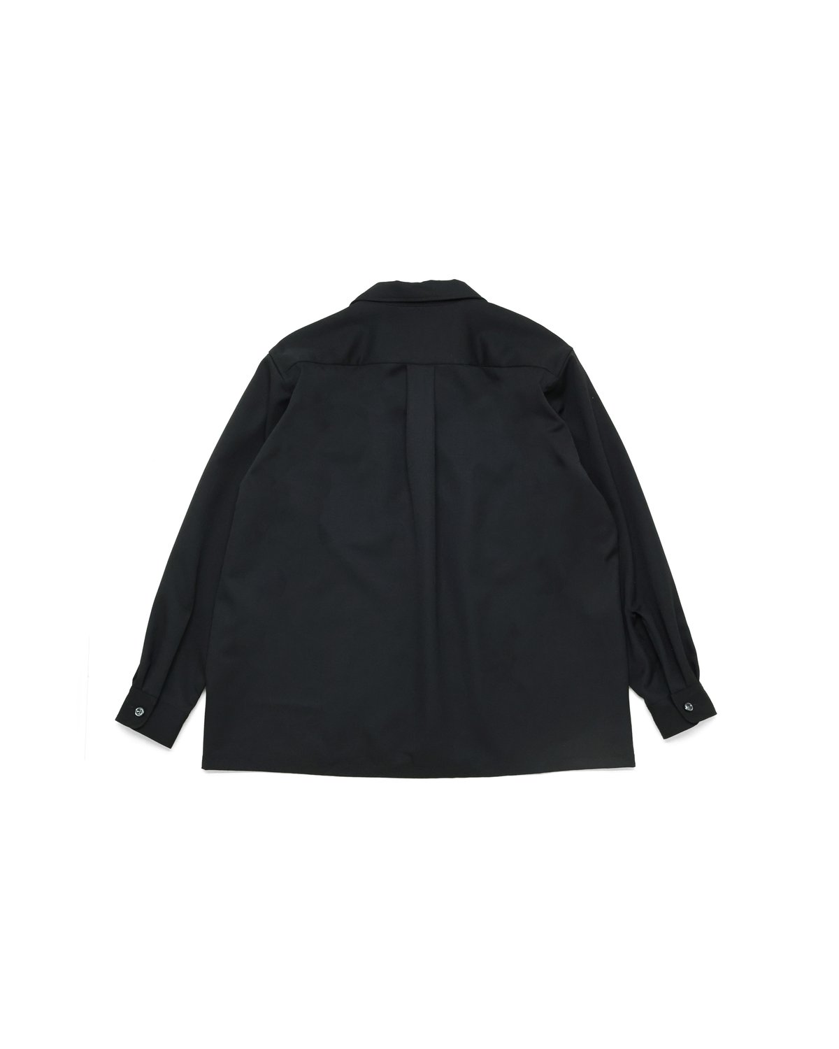 2/72 Wool GABA Open Collar Shirt | Dhal/DHAL DE