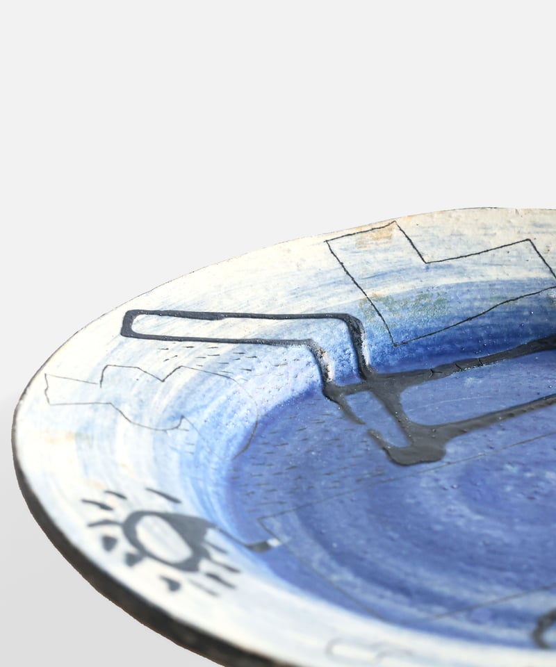 キムホノ 大皿（青） | Dhal/DHAL DESIGN SHOP online store