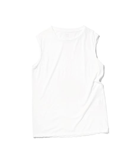 1027 Hard Twisted Bio Cutsew / No Sleeve White