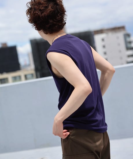 1027 Hard Twisted Bio Cutsew / No Sleeve Purple