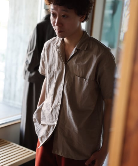 Dhal / C/Li CHAMBRAY SS Open Collar Shirt