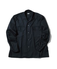 Dhal / 2/72 Wool Gaba Open Collar Shirt