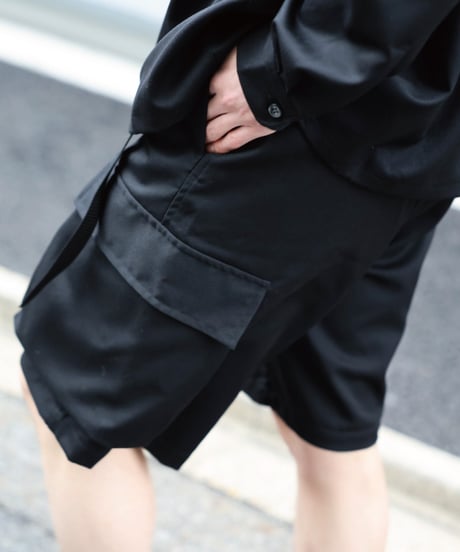 Dhal / 2/72 Wool Gaba Cargo Easy Shorts