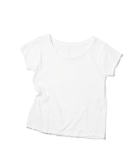 1027 Hard Twisted Bio Cutsew / Front Back Tee White
