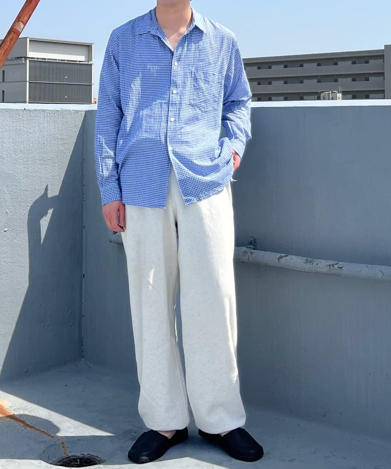 Dhal ギンガムチェックシャツ Dhal Regular Shirt Dobby Gingham, Blue Check – Keylime Tokyo