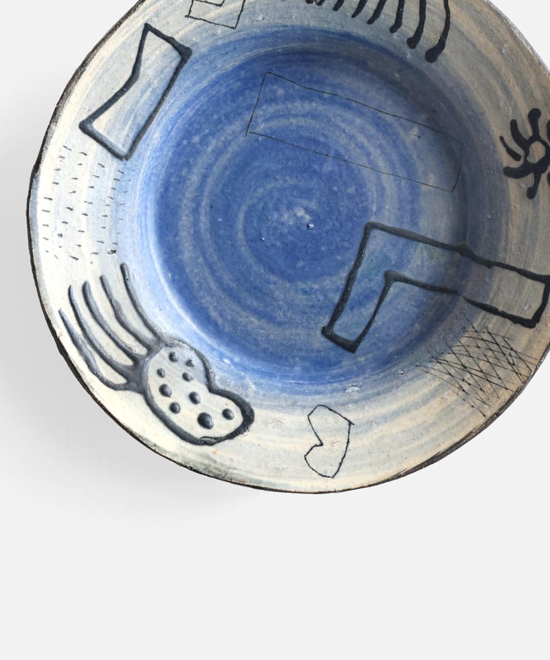 キムホノ 6寸皿（青） | Dhal/DHAL DESIGN SHOP online store