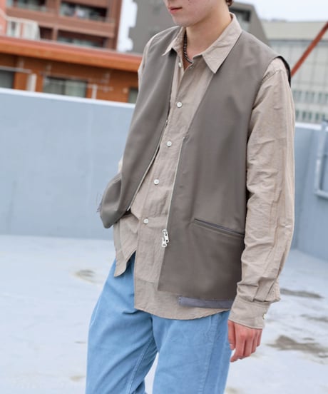 Dhal / 南米WOOL TROPICAL Zip Vest