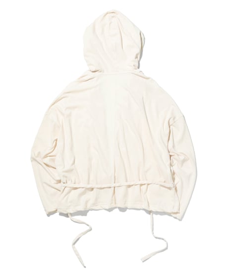 1027 Hard Twisted Bio Cutsew / Hooded Parka Cream