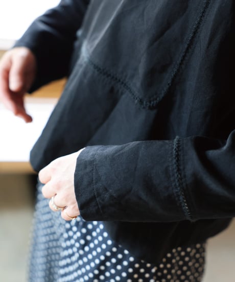 Dhal / 2/72 Wool Gaba Crew Shirt Pico