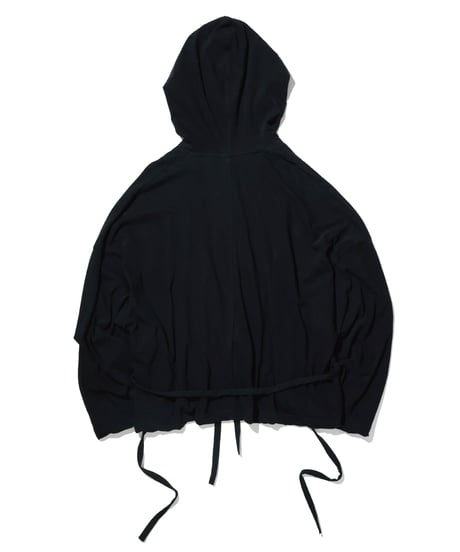 1027 Hard Twisted Bio Cutsew / Hooded Parka Black