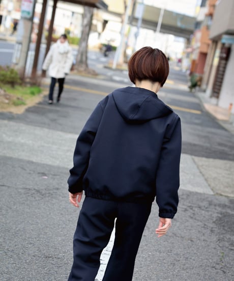 Dhal / DOUBLE FACE JERSEY  Hooded Parka
