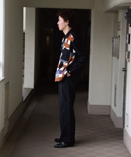 HEART ART×Dhal MATSURI  Open Collar Shirt