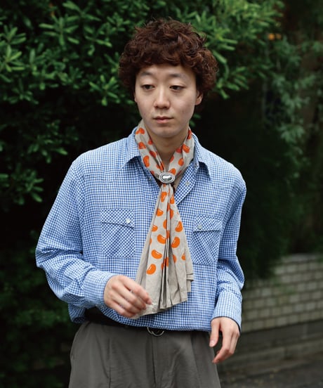 C/LI CHAMBRAY / Mame Big Bandana Beige