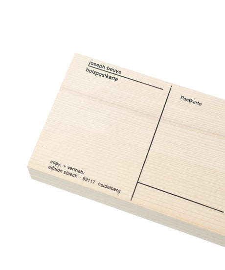 Joseph Beuys / Wooden Post Card