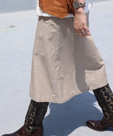 Dhal / C/Li CHAMBRAY Skirt Beige