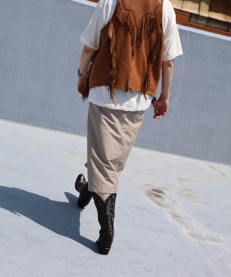 Dhal / C/Li CHAMBRAY Skirt Beige