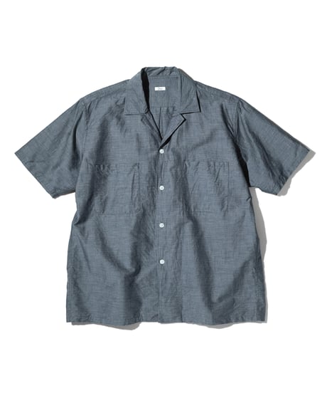 Dhal / C/Li CHAMBRAY SS Open Collar Shirt