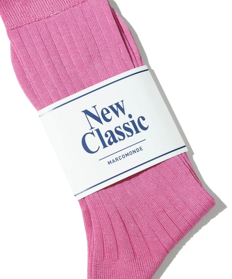 MARCOMONDE / high quality cotton ribbed socks 25
